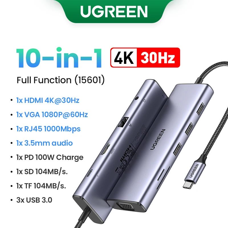 10-in-1 5Gbps 4K30Hz