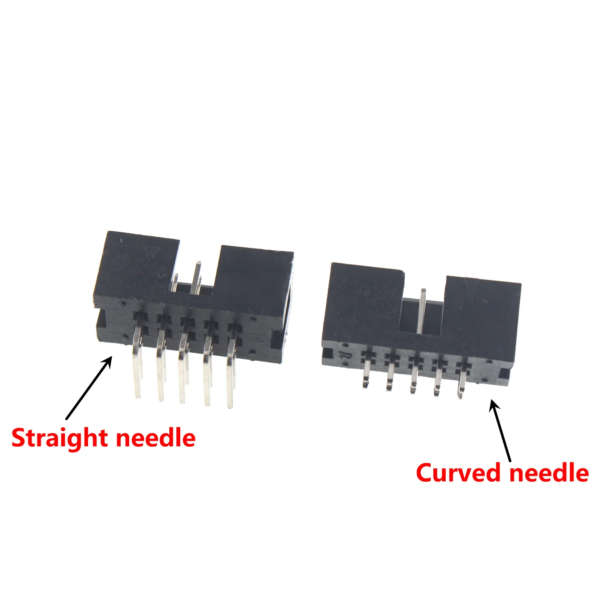 20/10 Uds DC3 6P 8P 10P 12P 14P 16P 20P 26P 30P 40P 50P 64P conector de cabezal de enchufe de 2,54mm ISP macho ángulo de doble espaciado IDC JTAG - imagen 3