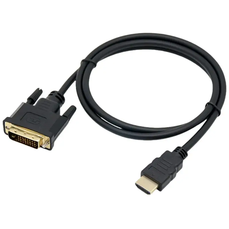 Cable adaptador HDMI compatible con DVI 24 + 1 HD, tarjeta gráfica para portátil 4K, computadora para juegos, monitor, conversión bidireccional de pantalla - imagen 2