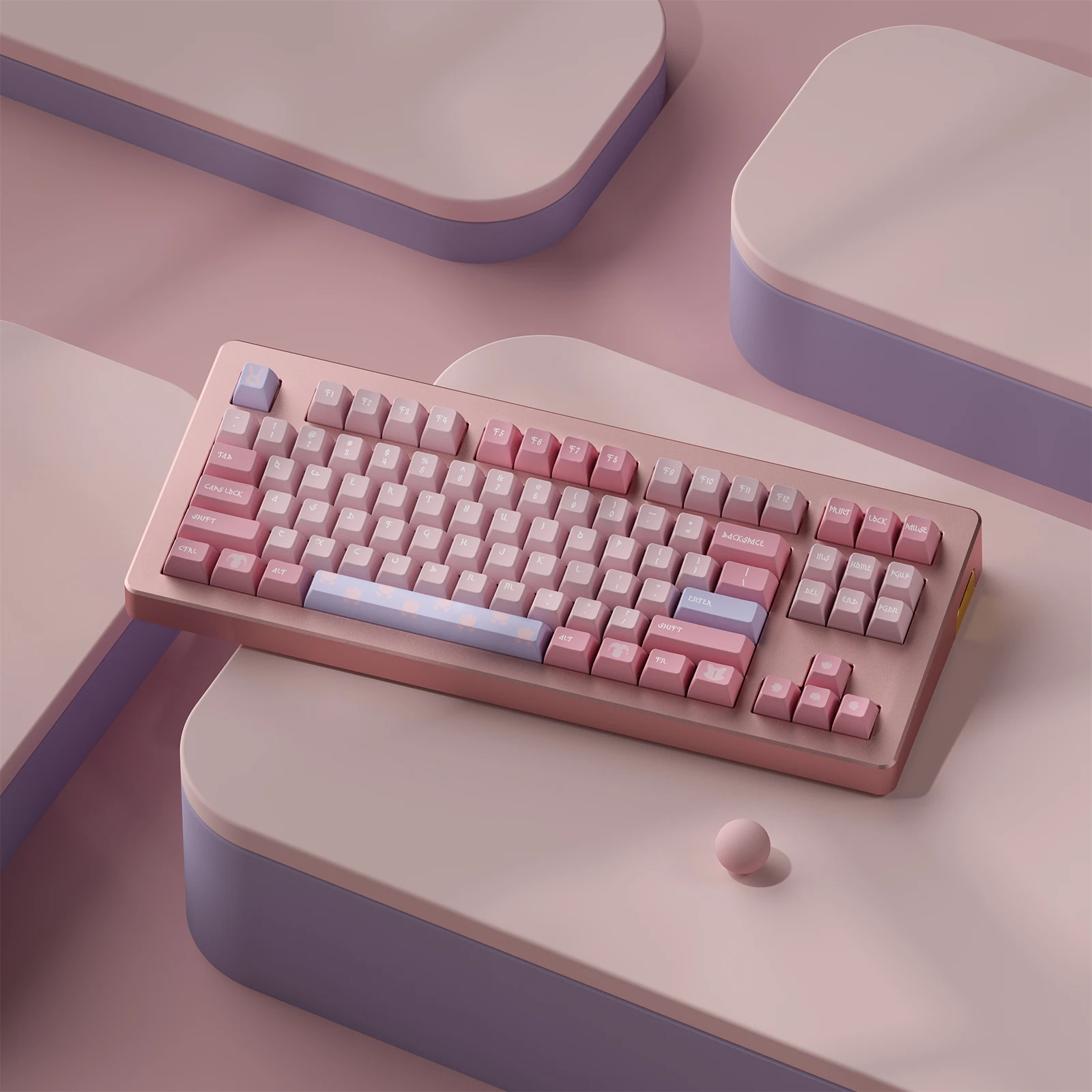 143 teclas/juego de teclas de estilo encantador para fiesta en el jardín, teclas subcama de tinte PBT, teclas de perfil KCA para teclado mecánico MX Switch - imagen 3