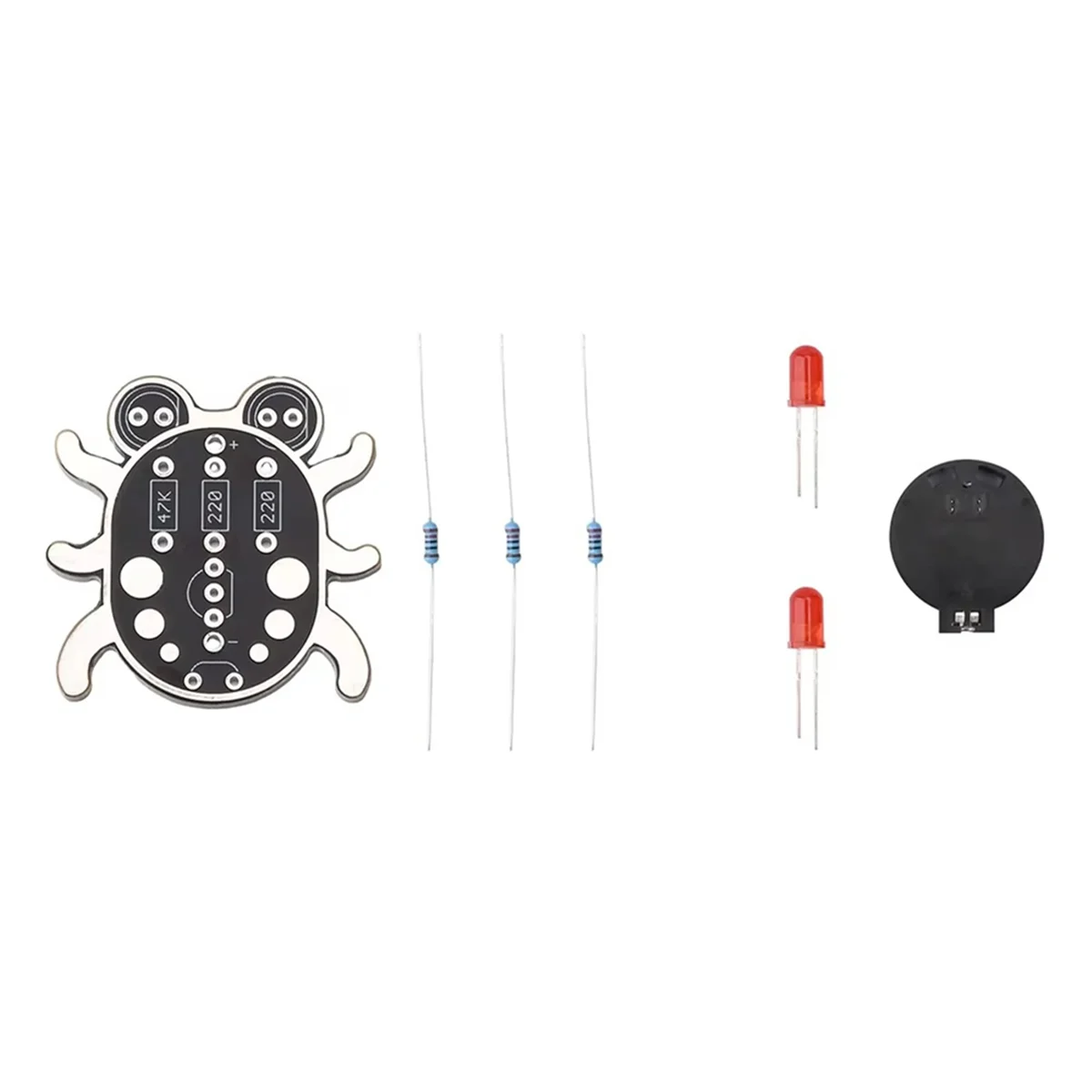 Kit de bricolaje electrónico SUPER HOT Weevil Eye aprender a soldar Kit negro - imagen 4