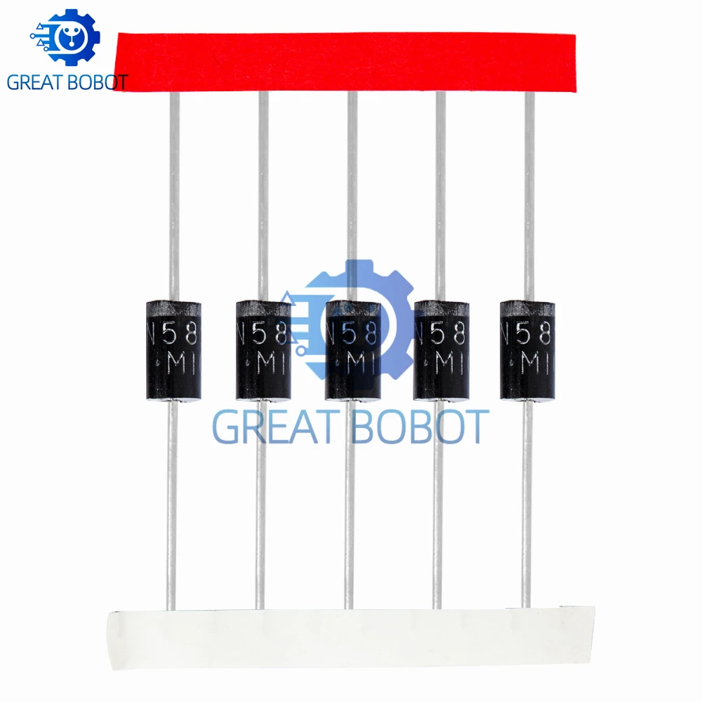 Juego de diodos Schottky de conmutación rápida BS, 8 valores diferentes, 1N4148 1N4007 1N5819 1N5399 1N5408 1N5822 FR107 FR207, 8 valores = 100 Uds. - imagen 4