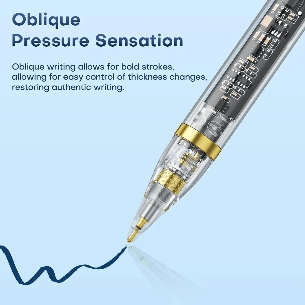 ASOMETECH-Bolígrafo táctil degradado transparente para Apple Pencil 2, iPad Air Pro 11 12,9 Mini 6, cargador inalámbrico - imagen 5