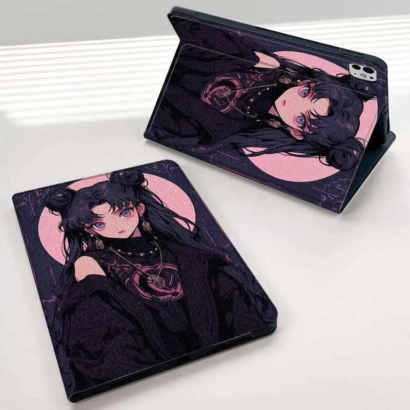 Cool Anime Girl para iPad Pro Air Mini 1 2 3 4 5 6 7 7th 8th 9th M2 10,2 9,7 10,5 10,9 11 12,9 13 pulgadas funda para tableta - imagen 4