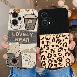 Funda Poco F5 Pro Silicona Suave Dibujo Animado Antigolpes