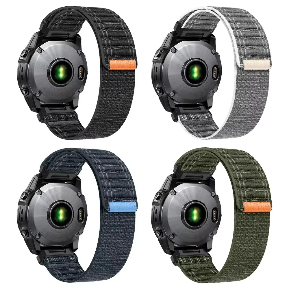 Correa deportiva de nailon QuickFit de 22mm y 26mm para Garmin Fenix 8 Pro E 5 6 7 7X/Quatix TACTIX 8/Enduro3 2 Epix Gen2 instinto 3 - imagen 2