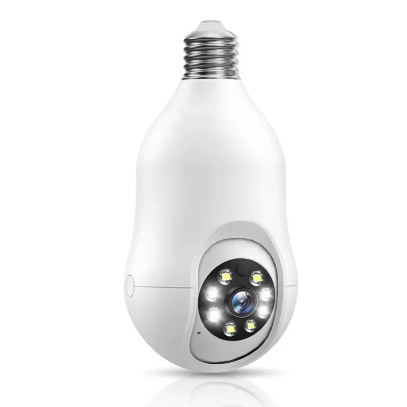 Cámara de vigilancia con bombilla E27 para interiores, videocámara inalámbrica con Wifi, 3MP, Zoom Digital 4X, detección humana por Ia, visión nocturna a todo Color, Smart Home - imagen 3