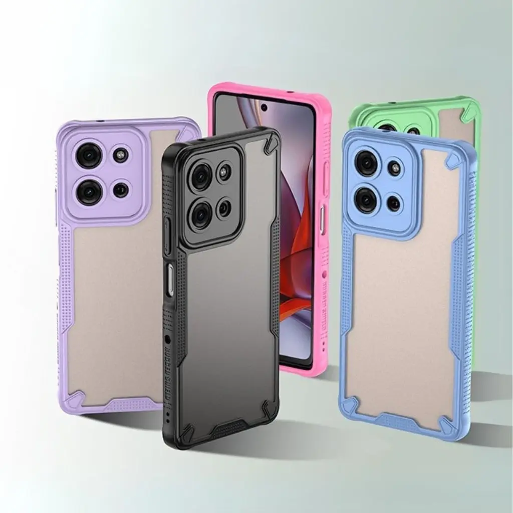 Funda de teléfono de lujo para Motorola G35 G55 G75 5G, funda trasera lisa a prueba de golpes para Moto G55 G35 G75 - imagen 3