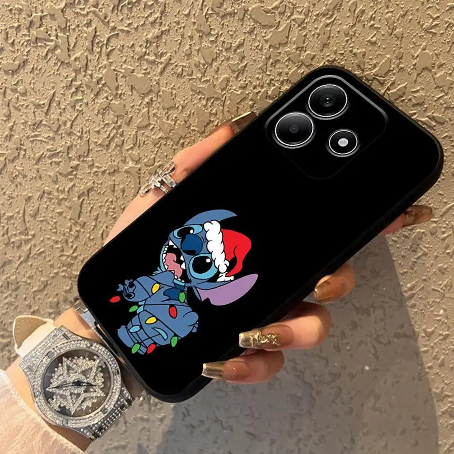 Funda de teléfono suave negra para Xiaomi Redmi Note 12s 11s 9S 9 10 11 12 Pro 13 14 Pro Plus 7 8 10S Navidad lindo punto de dibujos animados - imagen 4