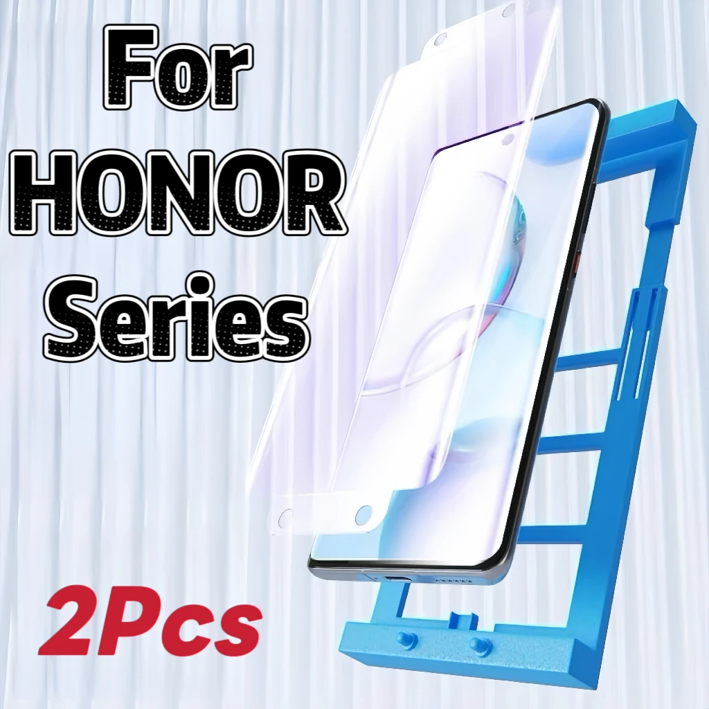 2 piezas El protector de pantalla adecuado para teléfonos móviles de alta definición de la serie Honor no está hecho de vidrio templado. - imagen 2