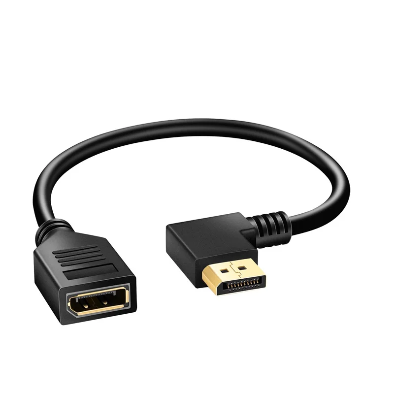 Cable adaptador HDR de 0,3 M DP 1,4 macho a hembra izquierda/derecha/arriba/recto en ángulo Displayport 4k 32,4 GBPS 465Hz para PC portátil Note - imagen 4