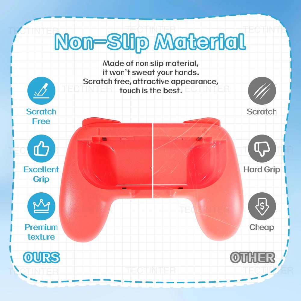 Un par de empuñaduras de mano para mando de Nintendo Switch/mango de controlador OLED soporte de Joystick para accesorios de interruptor - imagen 3