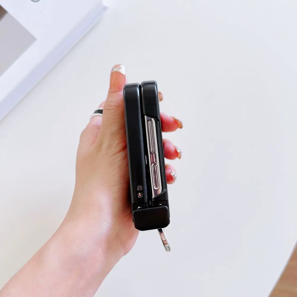 Funda de cuero PU con anillo para Samsung Galaxy Z Flip 5 4, funda protectora trasera, funda de teléfono para Samsung Z Flip 5 4 - imagen 4