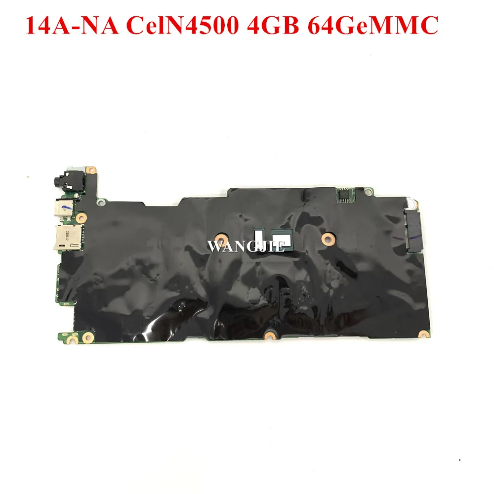Placa base para ordenador portátil M74064-001 para HP 14A-NA CelN4500 4GB 64GeMMC 100% completamente funcional
