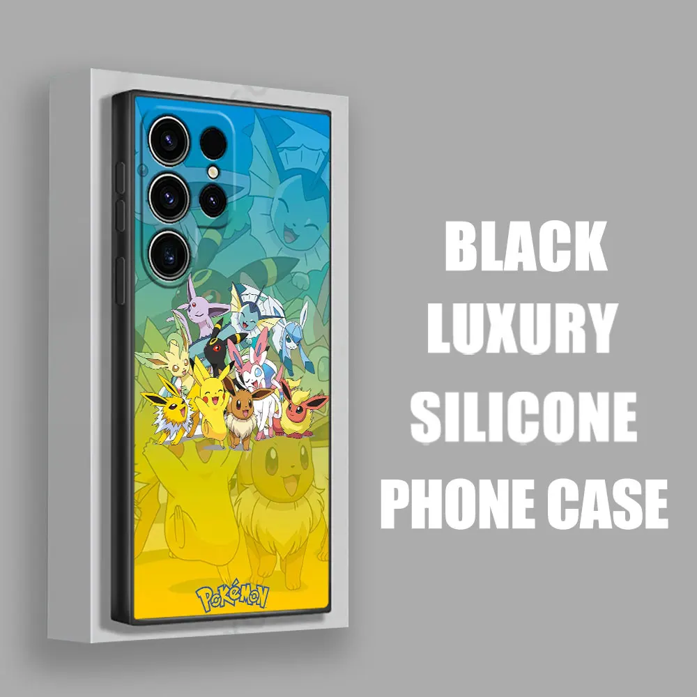 Funda suave de Pokemons Pikachu Blastoise Anime S25 para Samsung Galaxy S24 S23 S20 S21 FE S22 S25 Ultra 5G S10 Plus, funda negra para teléfono - imagen 4
