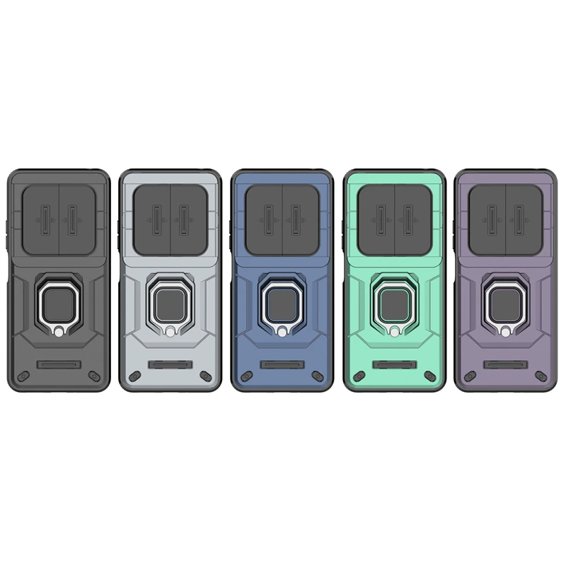 Para Redmi A4 funda Redmi A4 Capas teléfono parachoques trasero a prueba de golpes lente deslizante soporte de anillo protector Fundas Xiaomi Redmi A4 A 4 - imagen 3