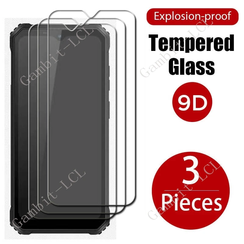 3 uds 9H vidrio templado protector para Oukitel WP38 OukitelWP38 6,52 "película protectora de pantalla