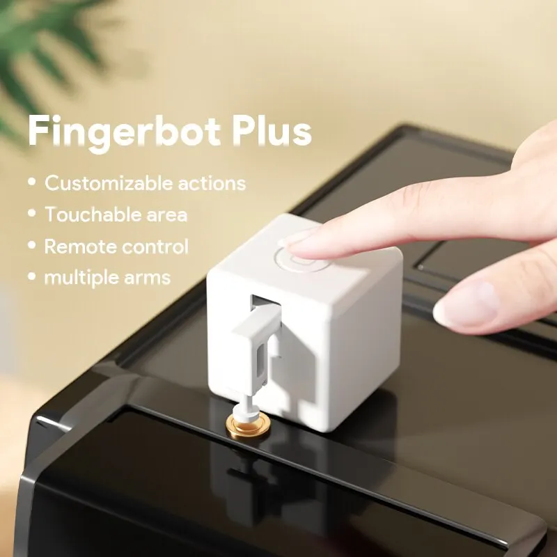 Tuya Zigbee Bluetooth Fingerbot Plus botón robot interruptor de empuje Bot Smart Home Work con Alexa Google Home Smart Life App