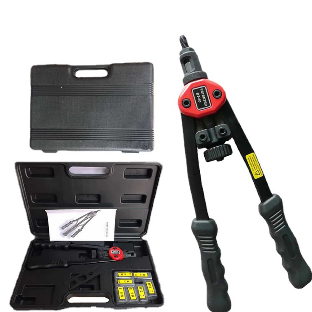 Pistola remachadora Manual de doble mango, tuerca ciega, herramienta de perforación de remache, herramienta de remache roscada M3-M12 - imagen 2