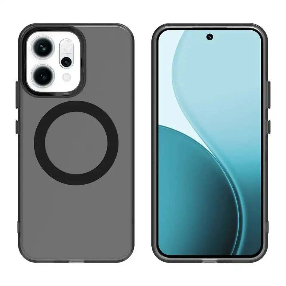 Funda de carga inalámbrica magnética para OPPO Reno 14F 13F 13FS 13 Pro Reno13 F FS 5G, carcasa trasera transparente de colores caramelo - imagen 3