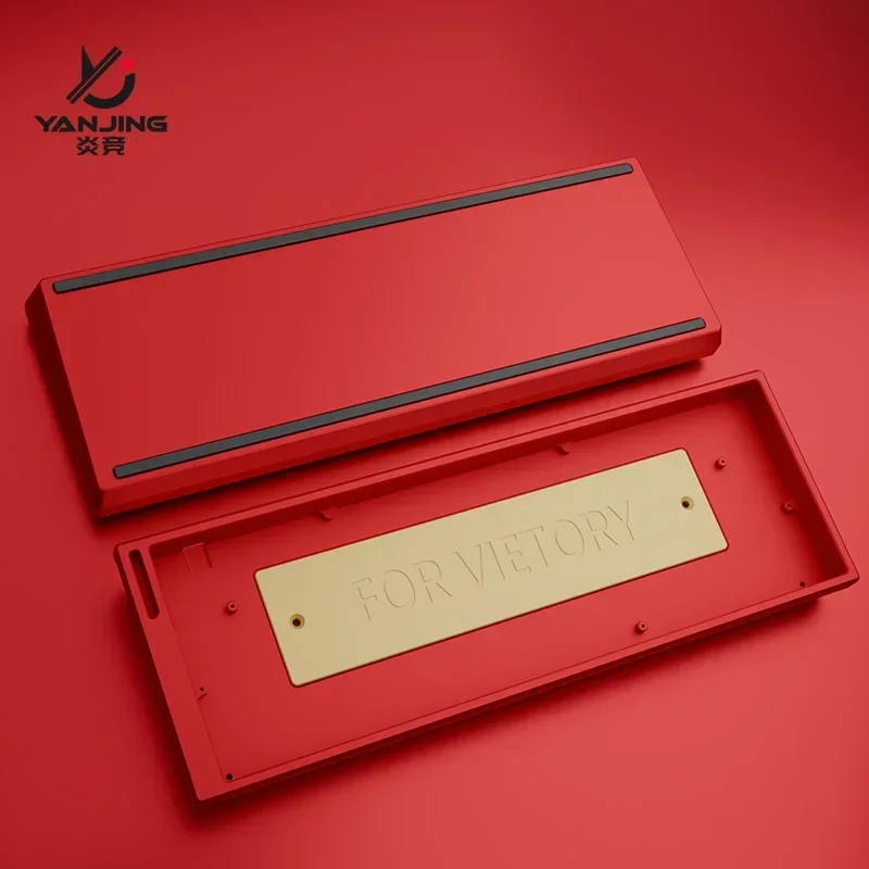 Carcasa de teclado de aluminio CNC Compatible con Wooting60HE HM66 Rakka GH60 Megalion Mad60 Teclado mecánico DIY CNC Cese de aluminio - imagen 2