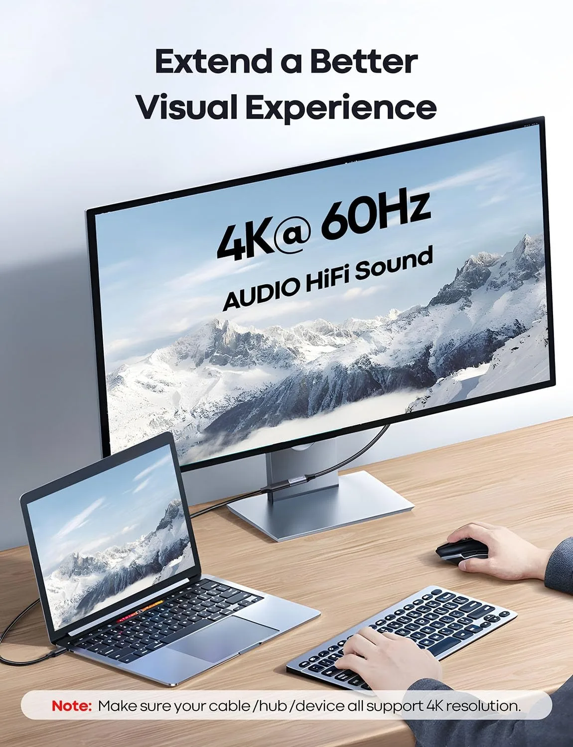 Cable de extensión USB C de 3M/10 pies USB 3,2/10Gbps 100W transferencia de datos de carga rápida y Cable trenzado de sincronización de vídeo 4K @ 60Hz para ordenador portátil VR - imagen 4