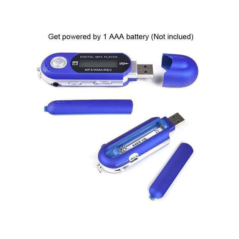 Reproductor de MP3 USB portátil, reproductor de música, pantalla LCD Digital, almacenamiento 4G, Radio FM, reproductor de música MP3 multifunción, USB Stick - imagen 2