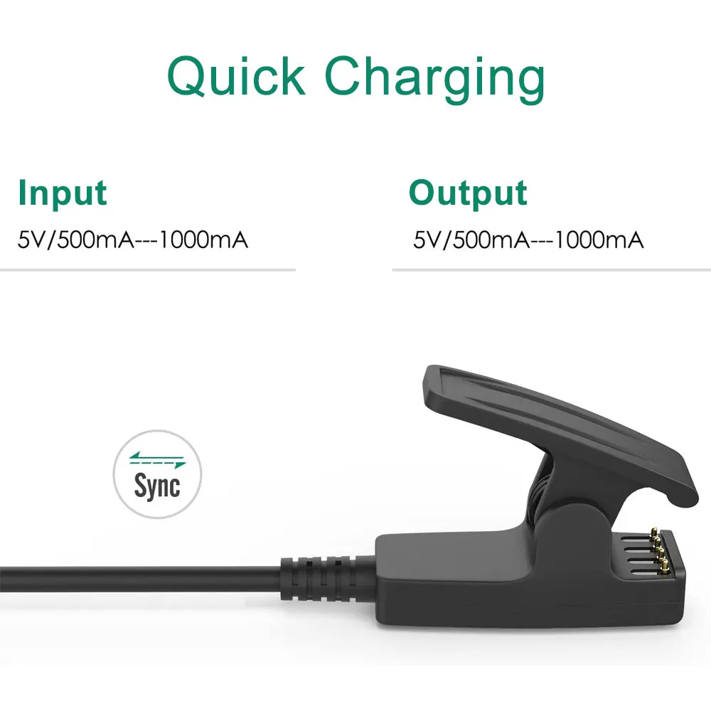 Cable de carga USB para Garmin Forerunner, cargador de base de datos, Forerunner, forethlete, 35J, 235, 630, 230, 735XT, 35, 30 - imagen 3