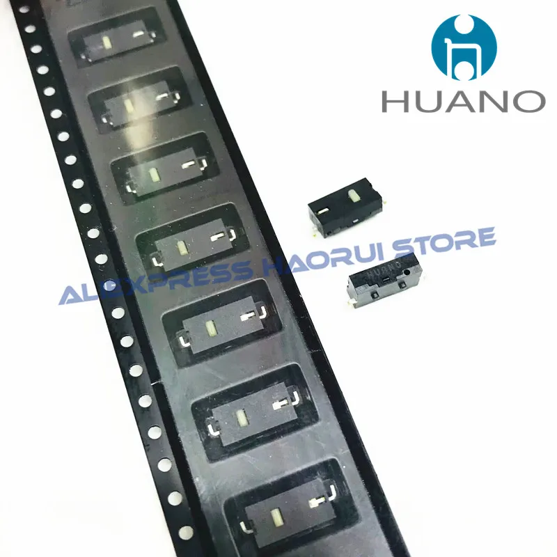 10 ~ 100 Uds HUANO SMD Mini Micro interruptor 9,3*4,7*3,5mm botón de 2 pines adecuado para Logitech M905 Feizhi botón G502 G603 GPW tecla lateral - imagen 2