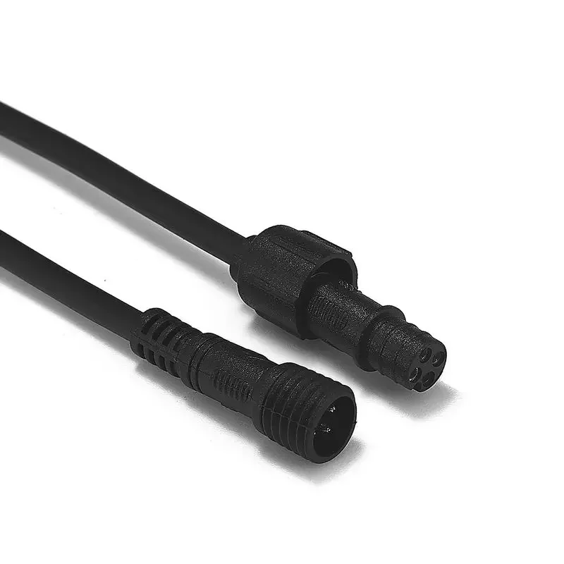 Cable de extensión impermeable IP67 de 4 pines, enchufe macho hembra 3A 0,3 mm2, Cable eléctrico de cobre PVC para luz de escenario, barra de tira LED para exteriores