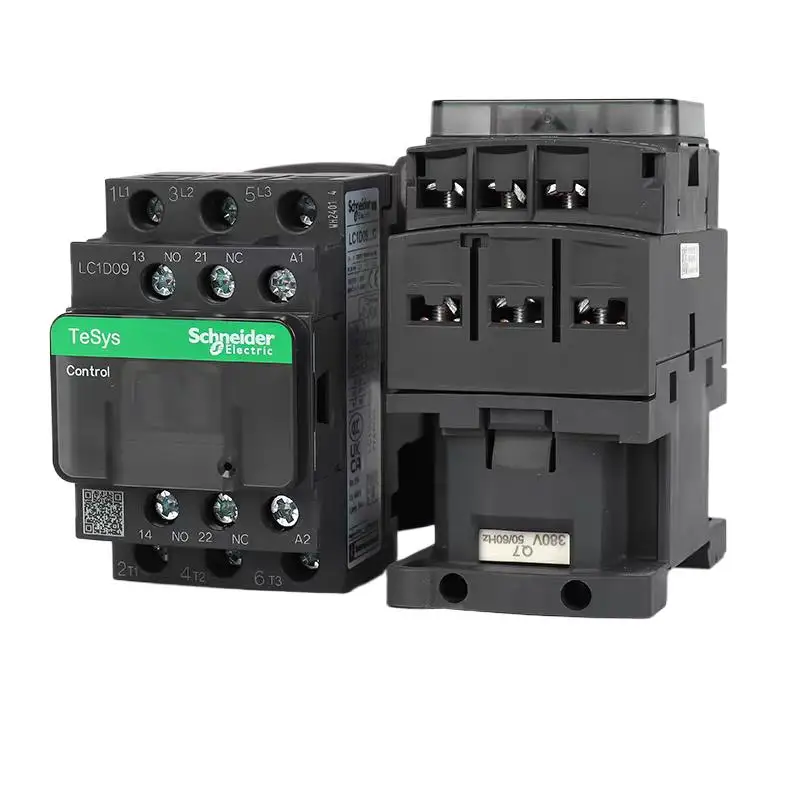 ACcontactor de tres polos versión Schneider negro LC1D09 LC1D12 LC1D18 LC1D25 LC1D32 LC1D38 B7C F7C Q7C M7C 24V 110V 220V 380V 48V