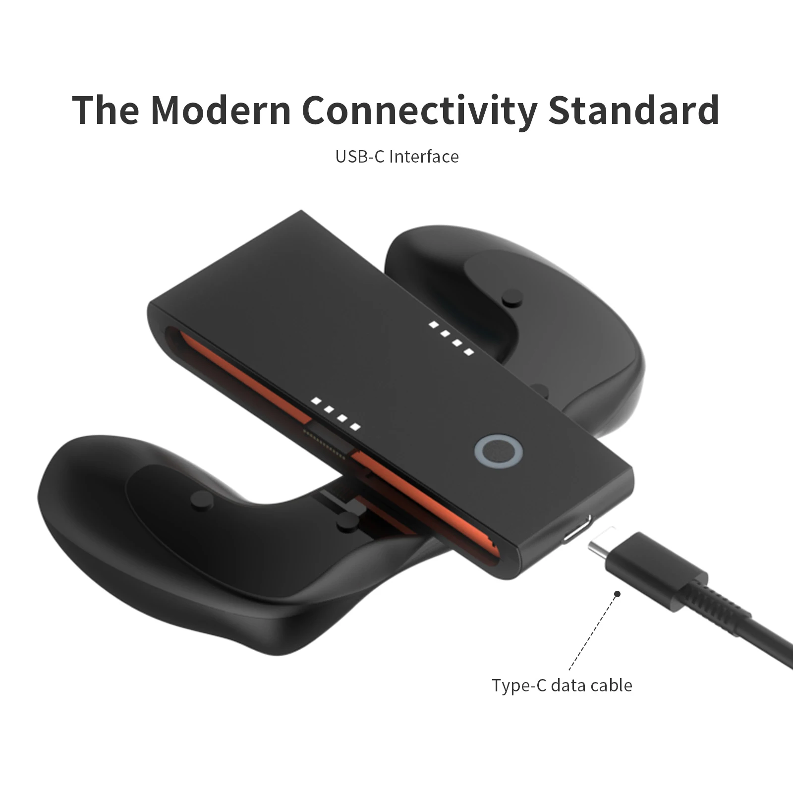 Empuñadura de carga para Nintendo Joy-Con 2 2025 
 Accesorios para juegos con cargador de energía magnético USB-C - imagen 4