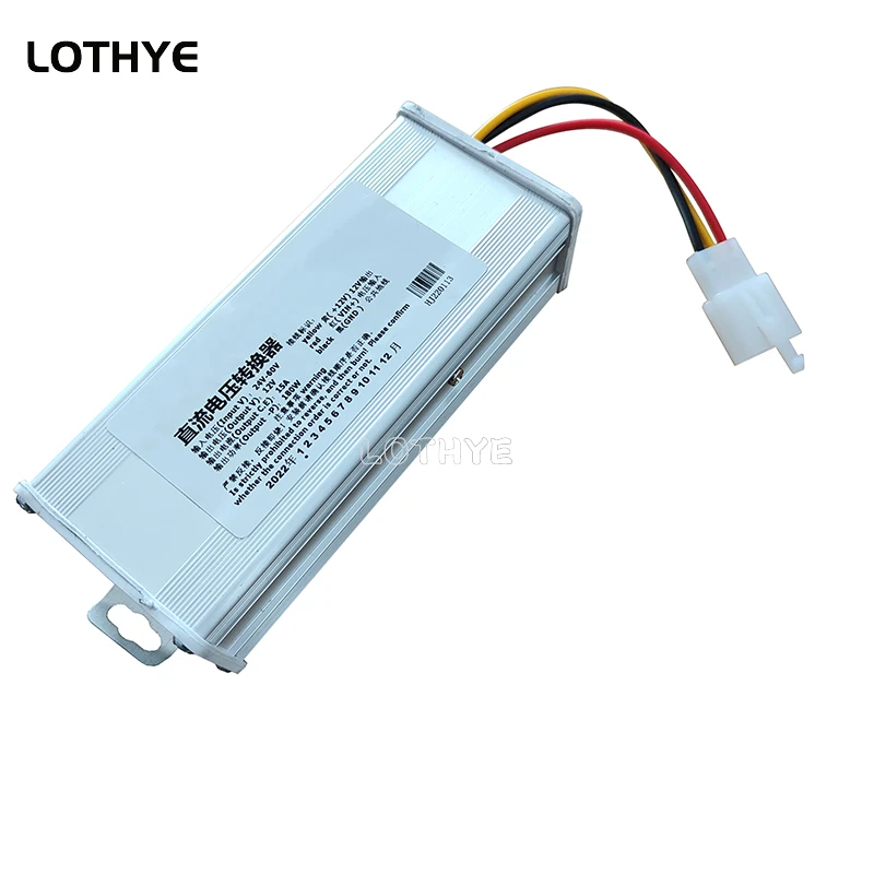 DC-DC-Convertidor de voltaje para vehículo eléctrico, convertidor de voltaje CC de 24V-60V, 36V-72V, 48V-120V a 12V, 15A, 180W - imagen 5