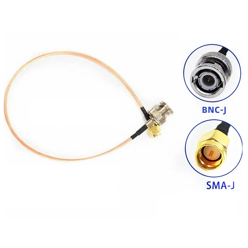 Cable Coaxial de SMA-J a BNC-J, conector BNC macho a SMA macho, engarce RG316, módulo probador de enrutamiento inalámbrico Pigtail