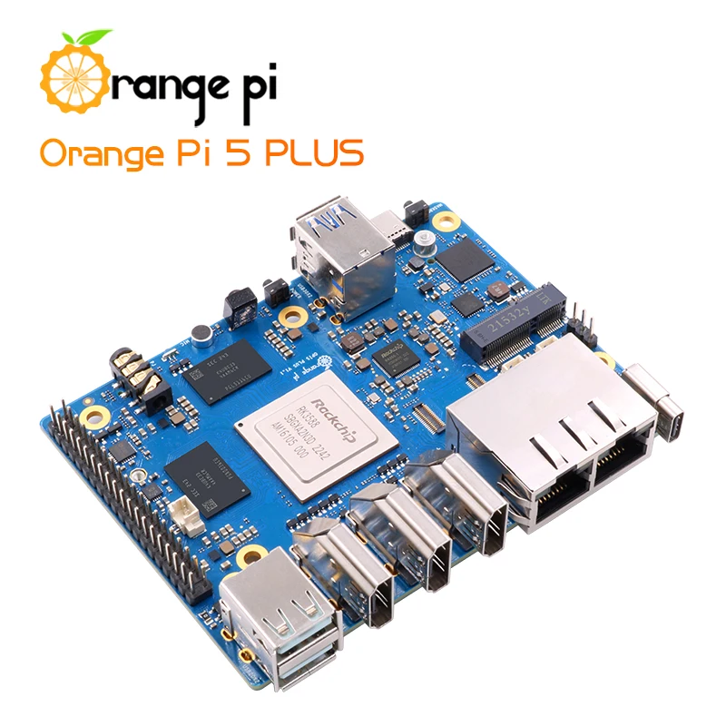 Orange Pi 5 Plus 8GB RAM RK3588 8 núcleos 64 bits 2,5G Dual Ethernet caja acrílica opcional disipadores de calor de cobre para Orange Pi 5 Plus - imagen 4