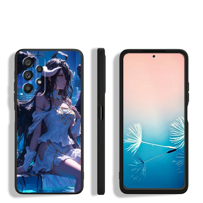 Overlord película Anime Cool para Samsung A53, A52, A33, A32, A51, A71, A21S, A13, A73, A55, A22, A23, A35, A72, A54, A12, cubierta negra 5G - imagen 4