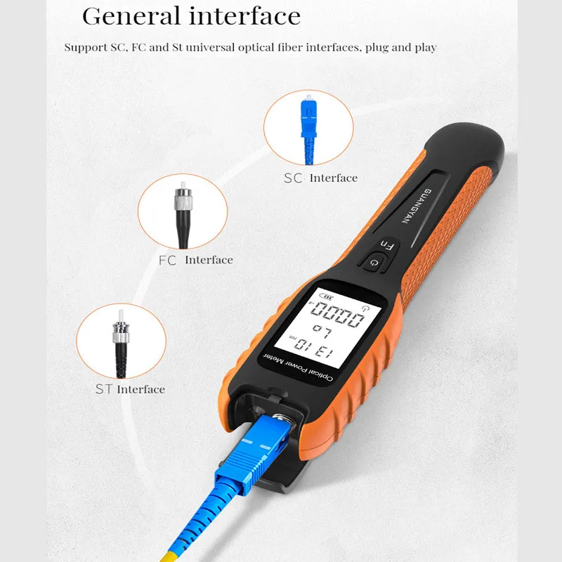 Batería de alta precisión, nuevo medidor de potencia óptica G11, batería recargable de alta precisión, medidor de potencia de fibra óptica, probador OPM 5GFTTH - imagen 3