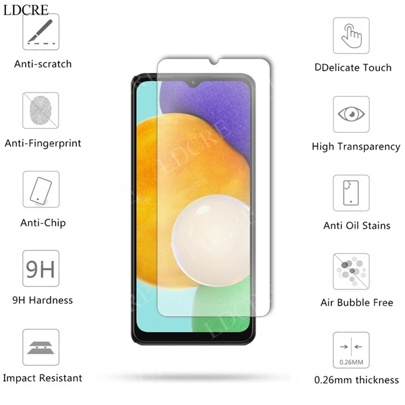Protector de lente de pantalla de vidrio templado para Samsung Galaxy A13, película de cámara para Samsung A13 - imagen 2