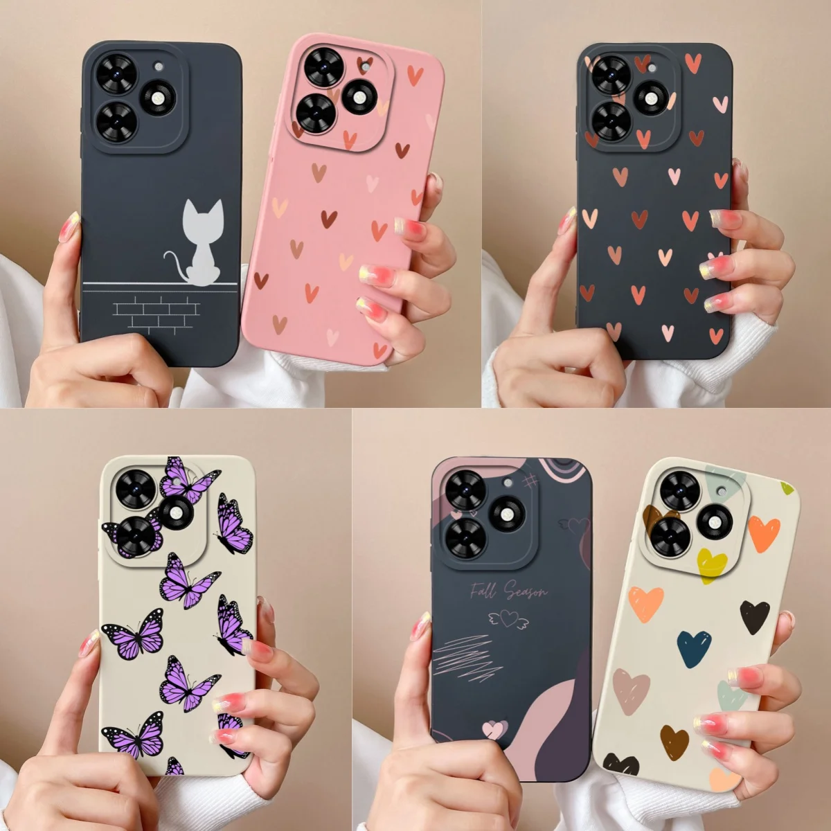Tecno Spark Go 2024 Funda Silicona – Protección Cámara Corazón Simple - imagen 4