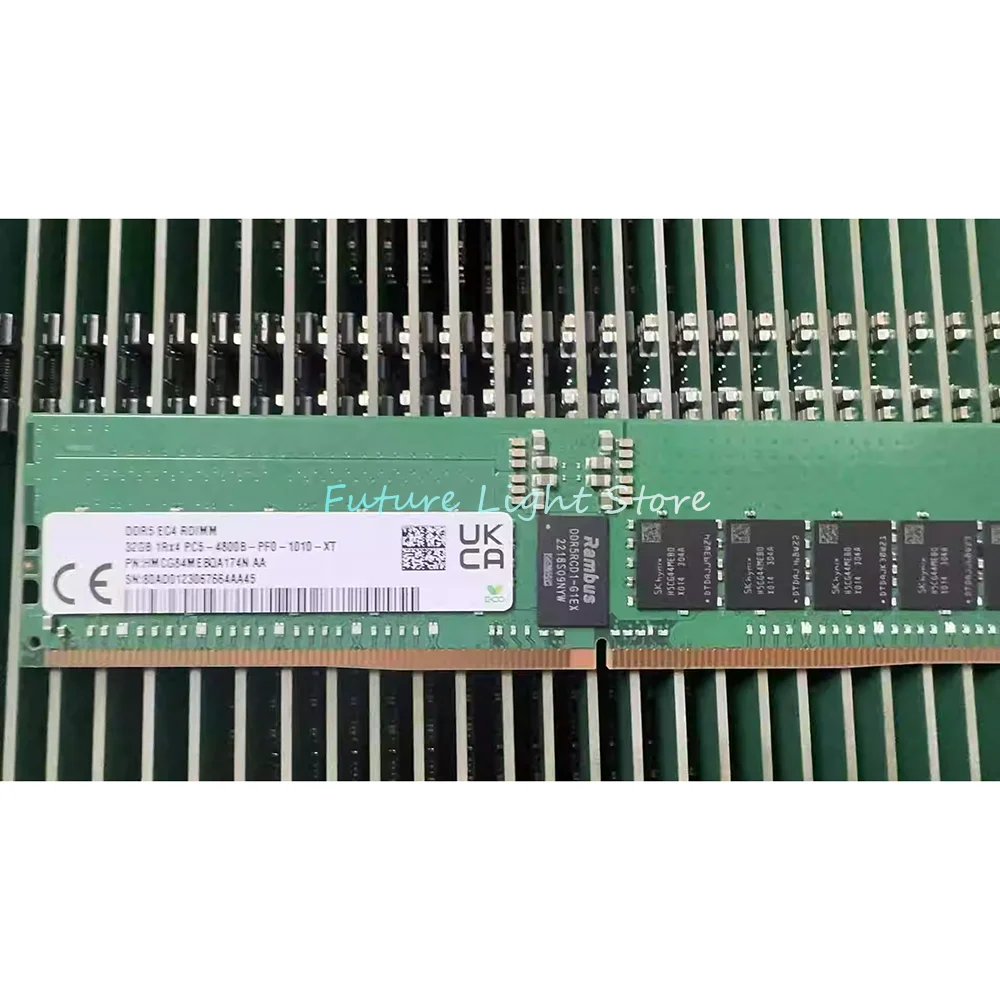 1 Uds HMCG84MEBQA174N 32GB 32G 1RX4 4800B DDR5 ECC REG RDIMM para SK Hynix 4800 RAM - imagen 3