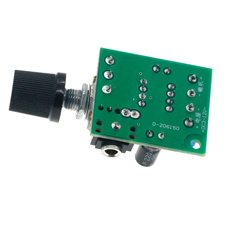 LM386 Mono Mini placa amplificadora de potencia YX1667 DC 3-12V, módulo amplificador de Audio de volumen ajustable - imagen 5