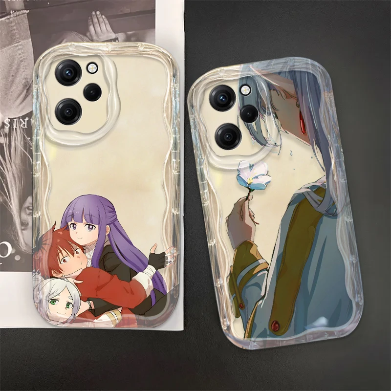 Funda Frieren Fern Stark para Xiaomi Redmi Note 13 12 12Pro 11 10 Pro POCO F4 X3 X4 GT X5 X6 funda de teléfono de aceite ondulado - imagen 2