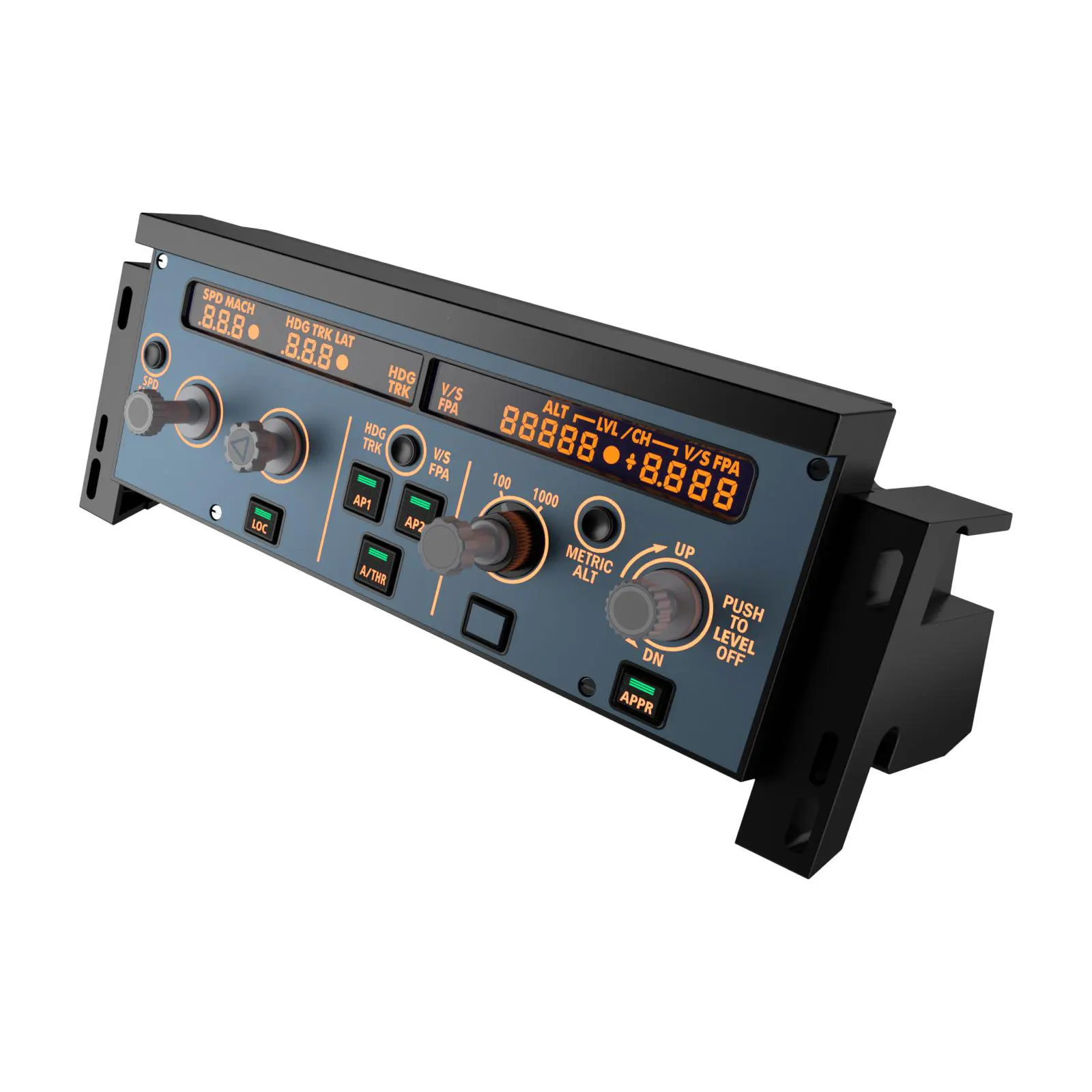 Simplayer WINWING A320 FCU Unidad de control de vuelo Panel X-Plane MSFS2020 Simulador de juego Modo de conducción dual Soporte para SIMAPP Plug a