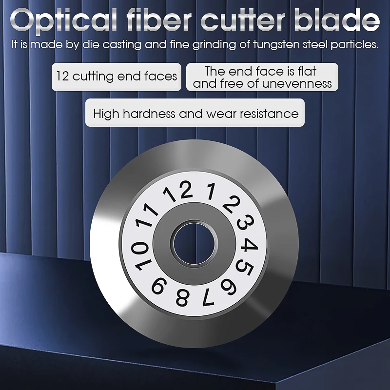 FS-6S/AUA-60S/SKL-60S Cuchilla de repuesto Cuchilla de cuchilla de fibra Cortador de fibra óptica 12 Cuchilla facial - imagen 2