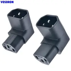 Adaptador C14 a C13 90 grados para PDU y UPS IEC320 250V 10A