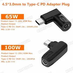 Cargador USB-C PD 140W para HP – Conector 4.5×3.0mm 5V/9V/20V