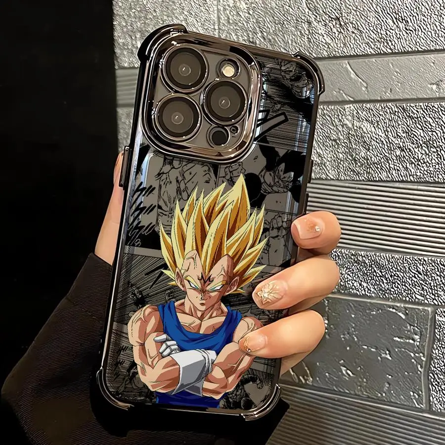 Case for iPhone 13 12 11 Pro Max 16e 16 15 14 Plus 17 Air Soft Cover Dragons Balls - imagen 2