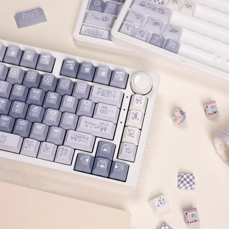 MiFuny-Juego de teclas con temática Childlike, accesorios para teclado mecánico, PBT, cinco caras, sublimación, perfil Cherry/URE - imagen 3