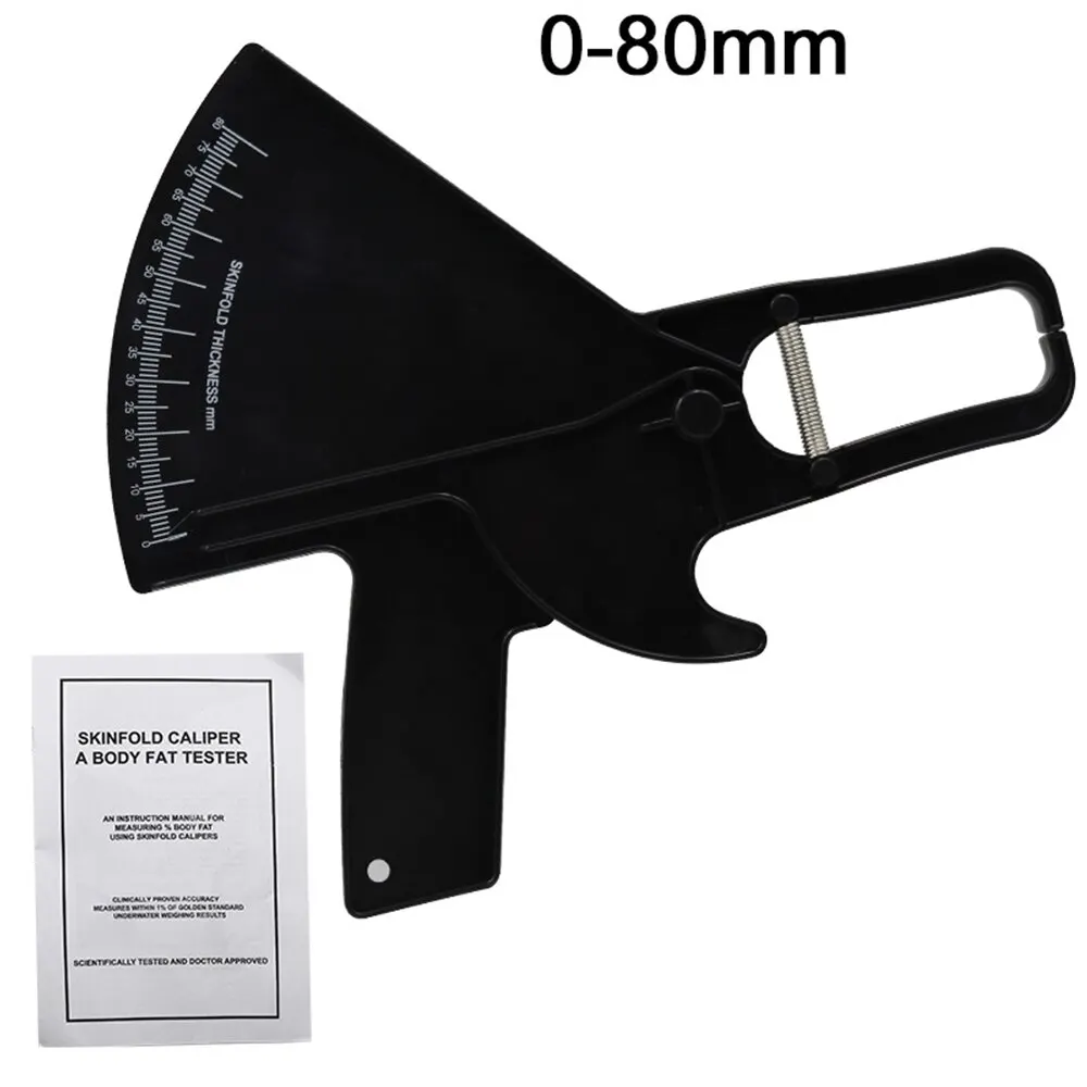 Analizador de medidor de grasa corporal de 0-80mm, pinza de calibre sebum, cinta de medición de instrumentos de prueba