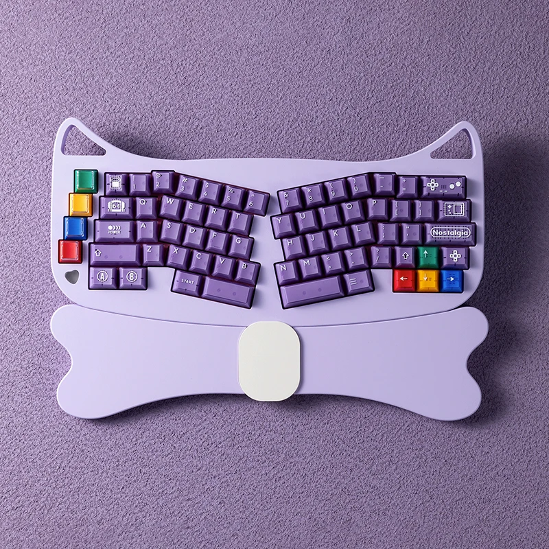 Teclado multimodo Alice, Kit de teclado ergonómico inalámbrico Bluetooth intercambiable en caliente, Kit de teclado mecánico personalizado ergonómico RGB